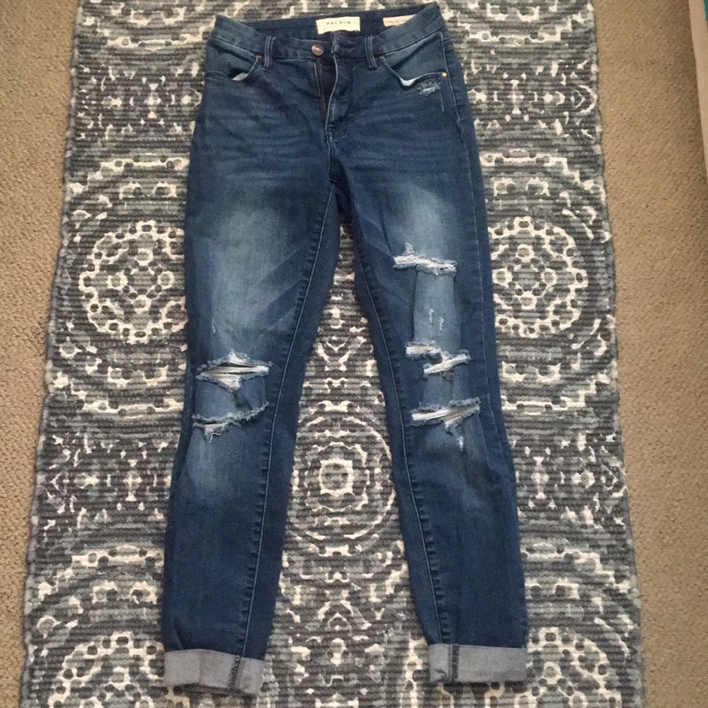Brand new dark blue skinny jeans